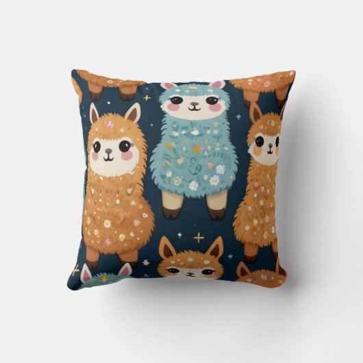 アルパカラマ3基 クッション (裏面)