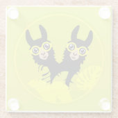 アルパカラマ・ツインズ ガラスコースター (裏面)