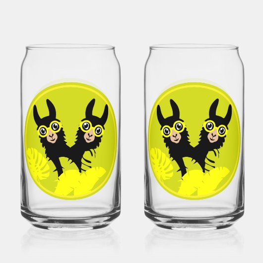 アルパカラマ・ツインズ ガラス缶 (正面)