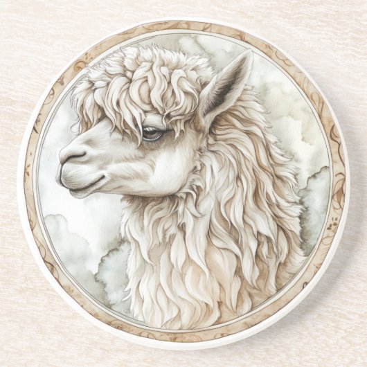 アルパカワイルドタームアンドタイムレスコレクション コースター (正面)