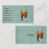 アルパカ及びフクロウの名刺 名刺 (正面/裏面)