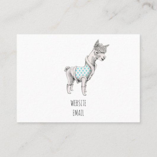 アルパカ名刺 名刺 (裏面)