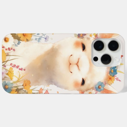 アルパカ喜びの草地 Case-Mate iPhoneケース (裏面 (横))