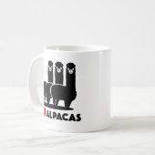 アルパカ大好き コーヒーマグカップ (正面左)