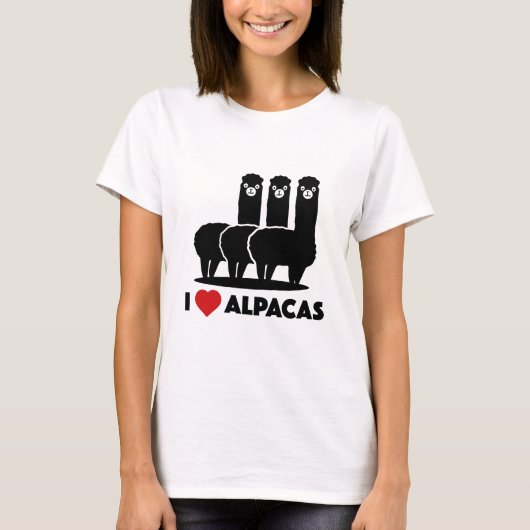 アルパカ大好き Tシャツ (正面)