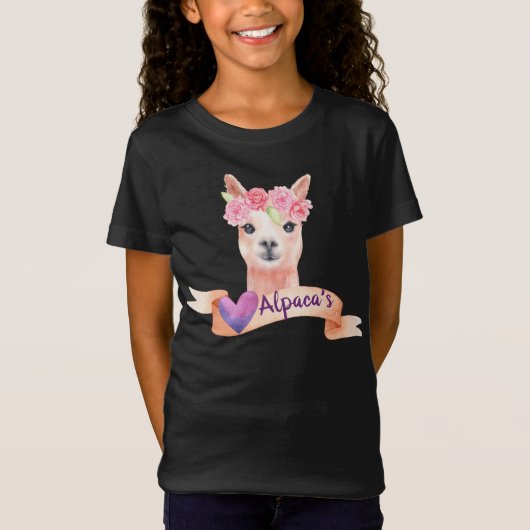 アルパカ好きに Tシャツ (正面)