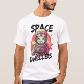 アルパカ宇宙動物1 Tシャツ (正面)