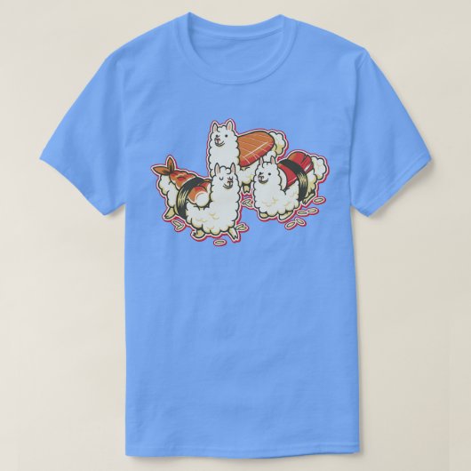 アルパカ寿司にぎり Tシャツ (デザイン正面)