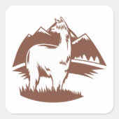 アルパカ山脈 スクエアシール (正面)