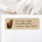 アルパカ差出人住所ラベル ラベル (インサイチュ)