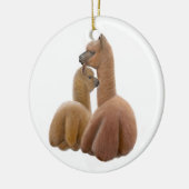 アルパカ愛オーナメント セラミックオーナメント (左)