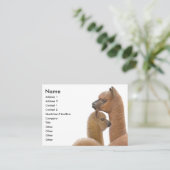 アルパカ愛名刺 名刺 (スタンド正面)