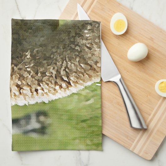 アルパカ愛 キッチンタオル (四つ折り)