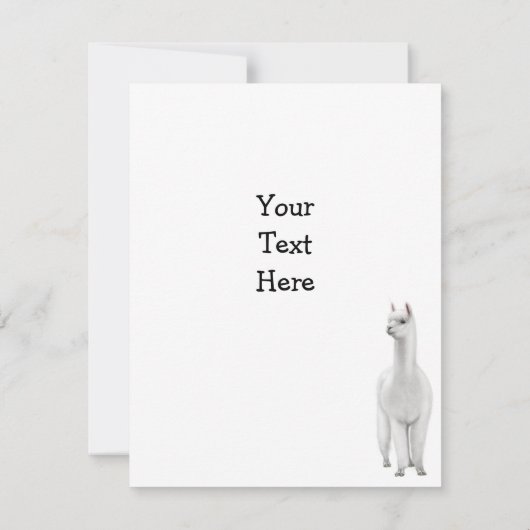 アルパカ招待状 招待状 (裏面)