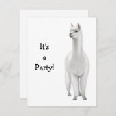 アルパカ招待状 招待状 (正面/裏面)
