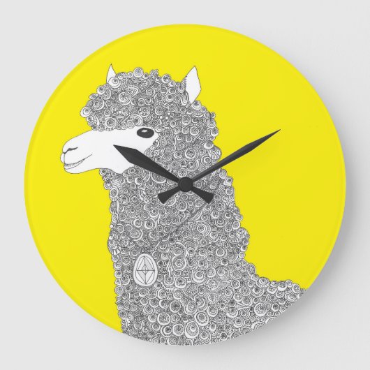 アルパカ時計 ラージ壁時計 (正面)