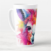 アルパカ水彩画#217 カフェラテマグ (左アングル)