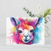 アルパカ水彩画#217 シーズンカード (スタンド正面)