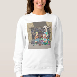 アルパカ編み物 スウェットシャツ