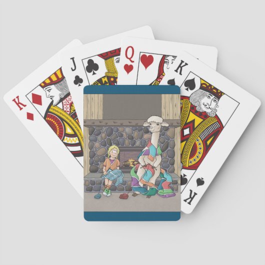 アルパカ編み物 トランプ (裏面)