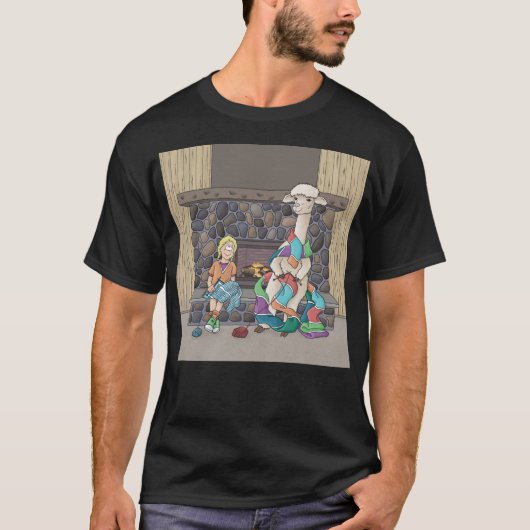 アルパカ編み物 Tシャツ (正面)