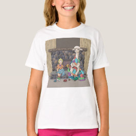 アルパカ編み物 Tシャツ