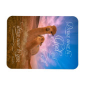 アルパカ聖書の聖句が神の近くに描画フォトマグネット マグネット (横)