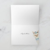 アルパカ誕生日おもしろい誕生日挨拶 シーズンカード (内部)