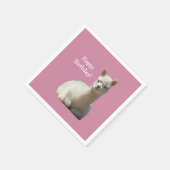 アルパカ誕生日ナプキンス スタンダードカクテルナプキン (角)