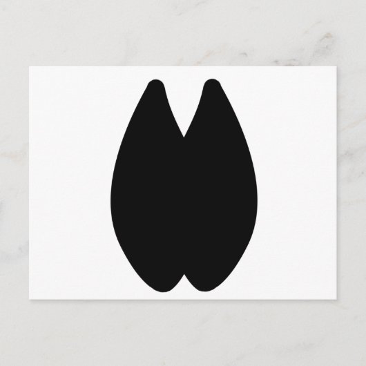 アルパカ足跡 ポストカード (正面)