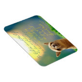 アルパカ金ゴールドティール（緑がかった色）バイブルVerseフォトマグネット マグネット (右側)