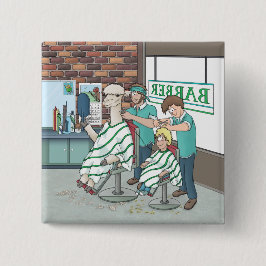 アルパカ髪 缶バッジ