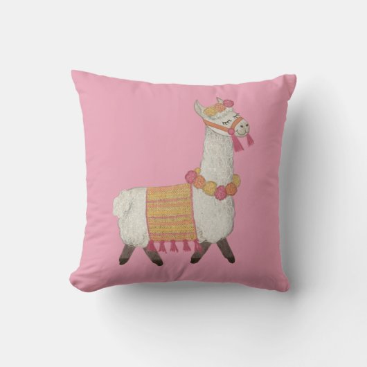 アルパカ·おもしろいの明るい子供の部屋枕 クッション (正面)