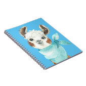アルパカ・イン・ア・ブルー・バンダナ ノートブック (右側)