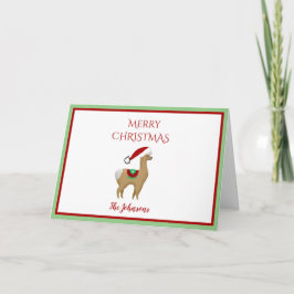 アルパカ クリスマス ホリデー クリスマス グリーティングカード