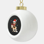 アルパカ+スロース+クリスマス (3) セラミックボールオーナメント (右)