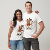 アルパカ スロース クリスマス Tシャツ (ユニセックス)