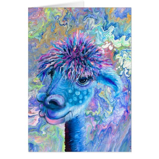 アルパカ-ノラのメッセージカード (正面)