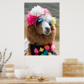 アルパカ、パカコト、コルディレラブランカ、アンキャッシュ ポスター (キッチン)