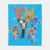 アルパカ – フリースブランケット (正面)