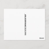 アルパカ・ラブポストカード ポストカード (裏面)