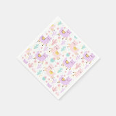 アルパカ/ラマ スタンダードカクテルナプキン (角)