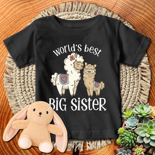  アルパカ 世界で一番優しいお姉ちゃん  ベビーTシャツ