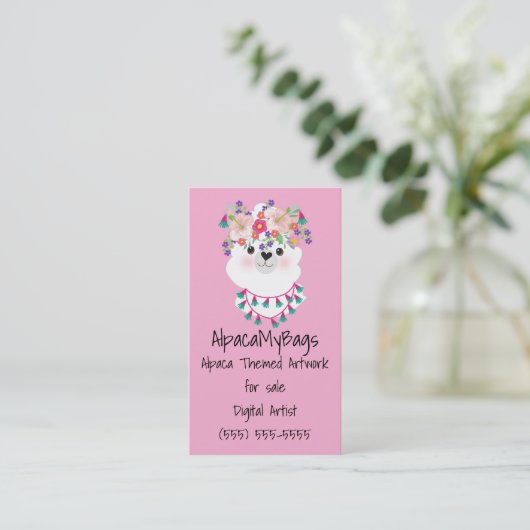 アルパカ 名刺 (スタンド正面)