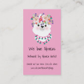 アルパカ 名刺 (裏面)