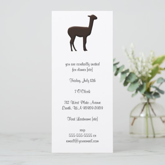 アルパカ 招待状 (スタンド正面)