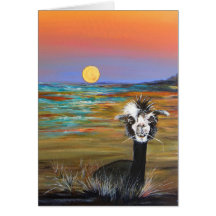 アルパカ-物語カードを持つヴィンチェンツォ