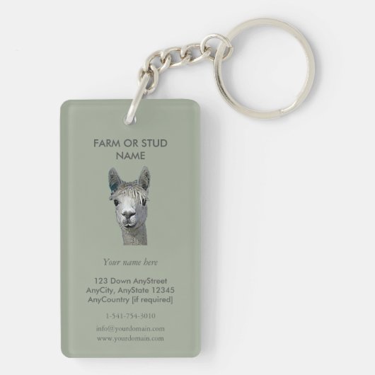 アルパカAlpakka Alpaka Alpaga キーホルダー (裏面)