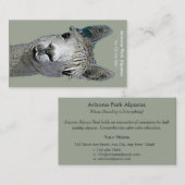 アルパカAlpakka Alpaka Alpaga 名刺 (正面/裏面)