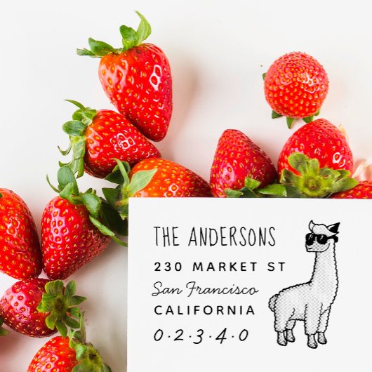 アルパクールカカスタムファミリー名&差出人住所 セルフインキングスタンプ